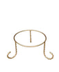 Elegant Antique Gold Metal Stand for Hot Pots & Serving Dishes