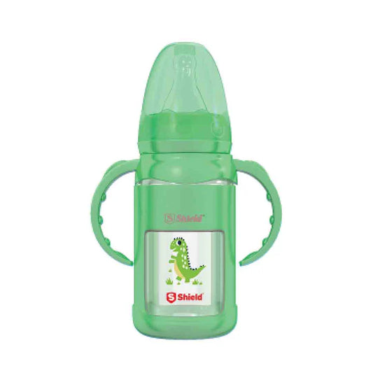 Glass Feeder with Handle and Silicone Protector Shield