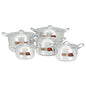 SK Cookware 10 Pieces Aluminum Shine Casserole Set - 19 to 28 cm