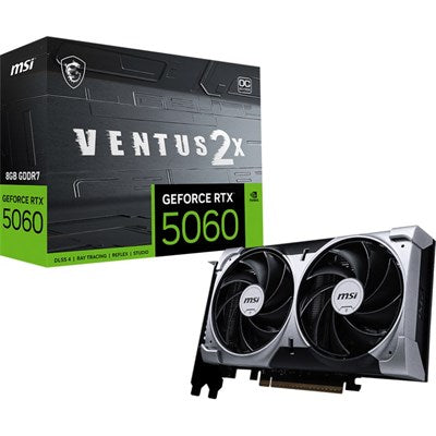 MSI GeForce RTX 5060 8G VENTUS 2X OC 8GB GDDR7 Graphics Card