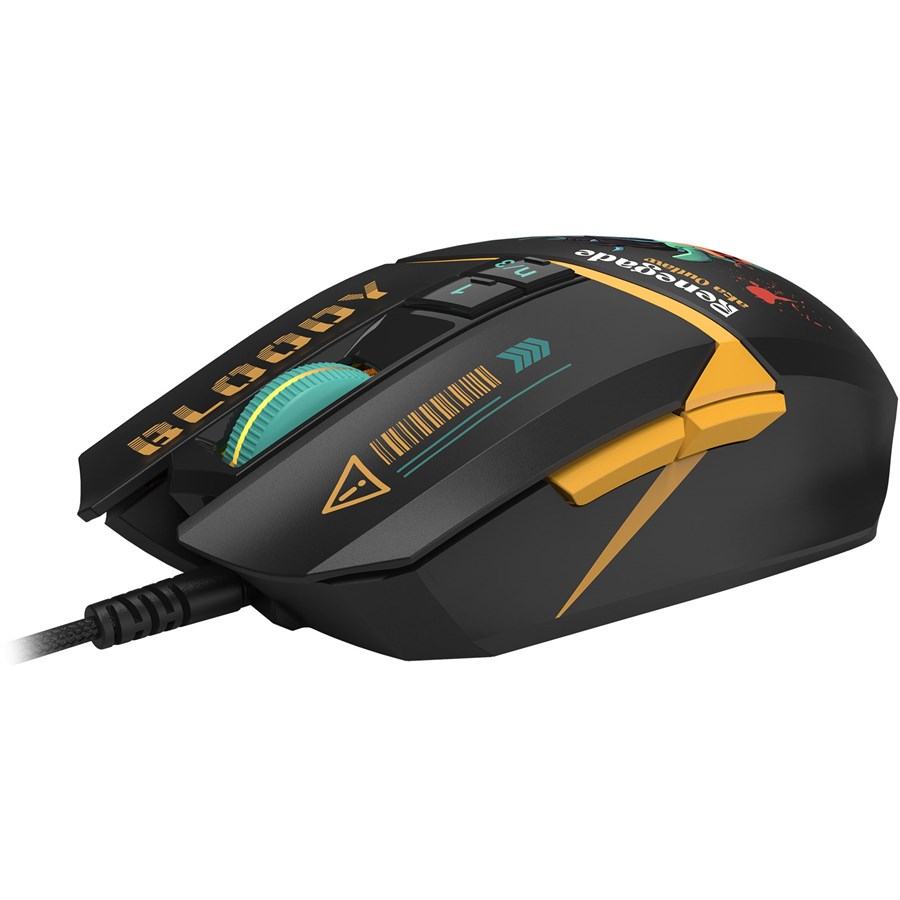 A4Tech Bloody W63 Max Renegade RGB Gaming Mouse Midnight