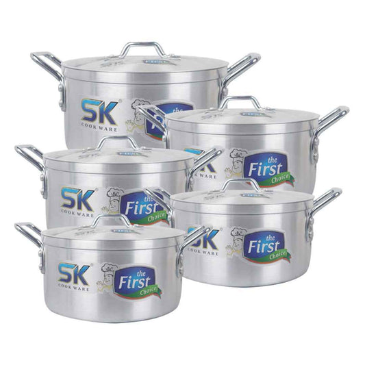 10 Pieces Aluminum Candy Casserole Set 20 to 28 cm
