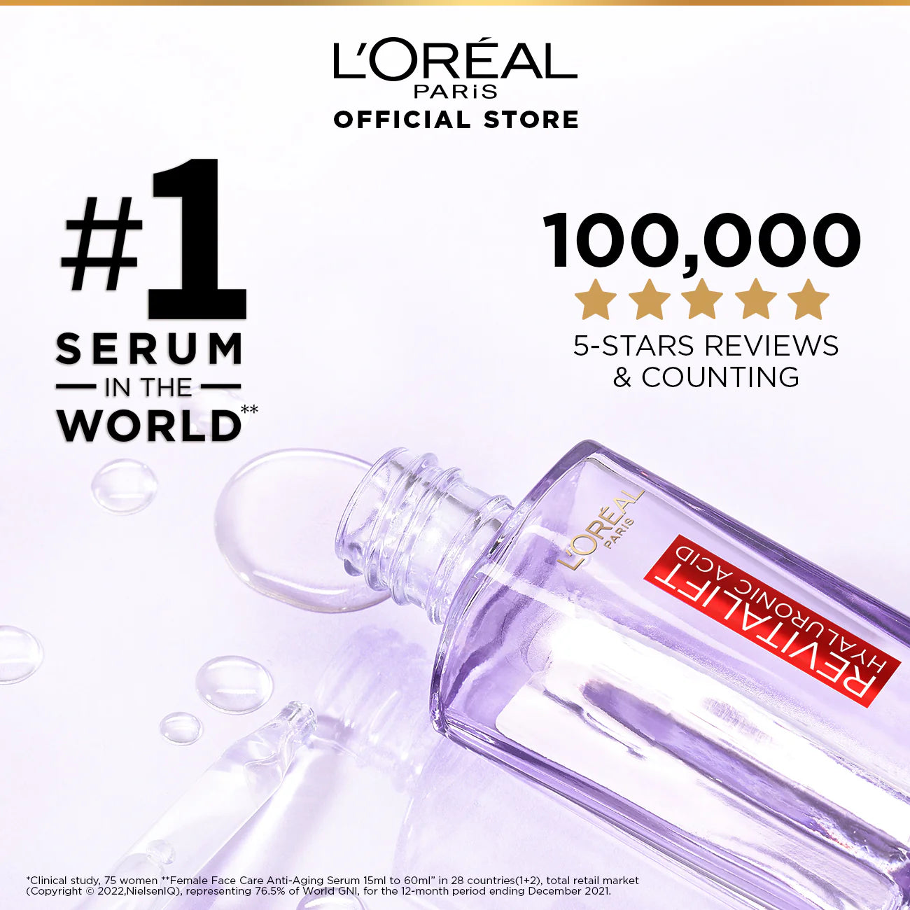 LOreal Paris - Revitalift 1.5% Hyaluronic Acid Face Serum 30 ML