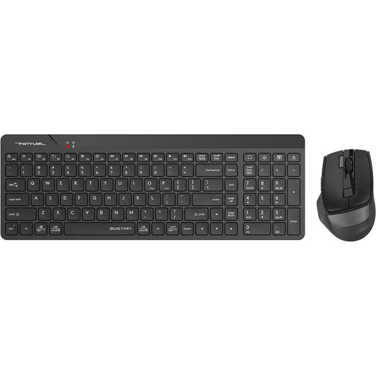 A4Tech FG2400 Air2 2.4G Wireless QuietKey Combo Set Black