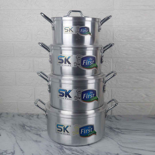10 Pieces Aluminum Candy Casserole Set 20 to 28 cm