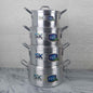 10 Pieces Aluminum Candy Casserole Set 20 to 28 cm