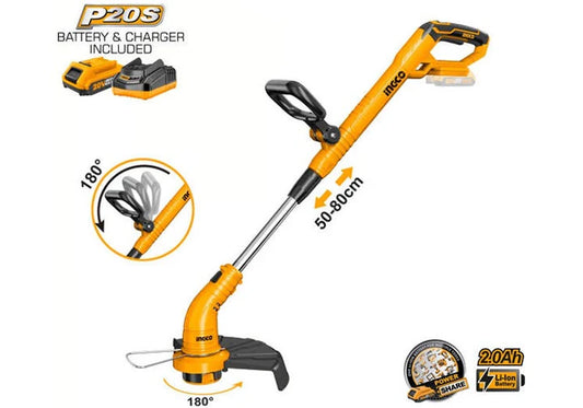 Ingco 20V Lithium-Ion Grass Trimmer