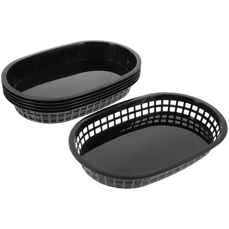 Plastic Serving Trays – Large Size (Set of Vibrant Colors)