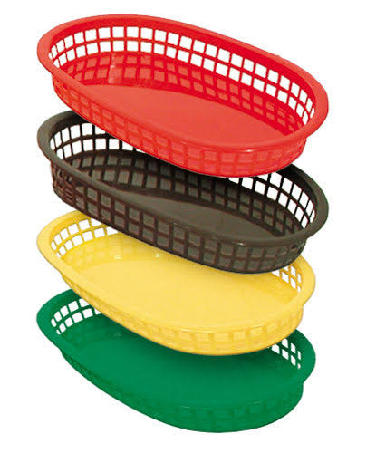 Plastic Serving Trays – Large Size (Set of Vibrant Colors)
