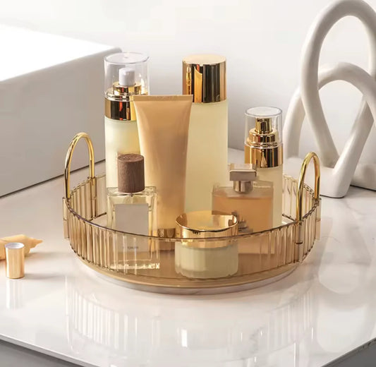 360° Rotating Cosmetic Display Case