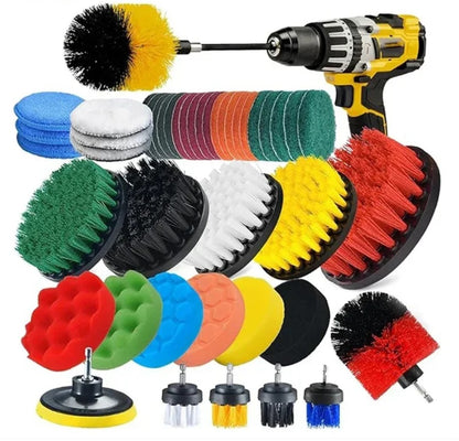 Purilite Select Electric Drill-Brush Head Kit – Power Scrubber Brush for Carpet, Bathroom, Kitchen, Car Cleaning