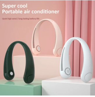 Purilite Select Hanging Neck Fan | Wearable Neckband Fan | USB Rechargeable Portable Cooling Fan | Hands-Free Bladeless Personal Fan