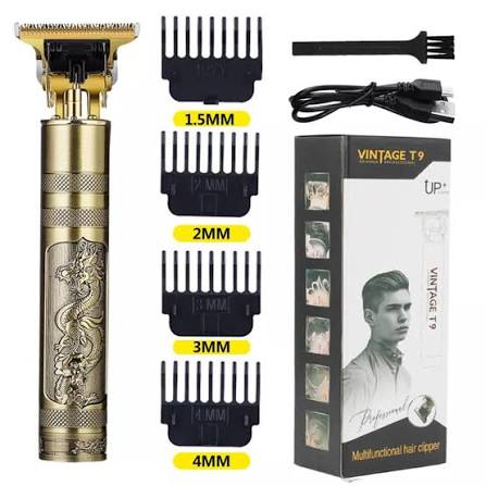 Vintage T9 Professional Hair Trimmer Cordless Beard & Hair Clipper