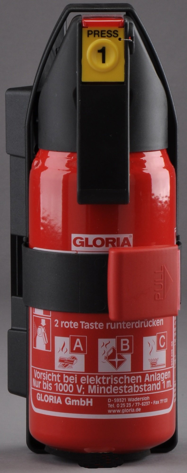 Gloria 1kg ABC Powder Fire Extinguisher (With / Without Pressure Gauge)