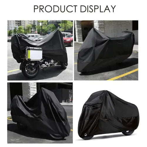 Purilite Select Full Size Waterproof Motorcycle Cover for 70cc & 125cc Bikes | Scratch Resistant Dust Protection Parking Cover