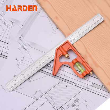 Harden Combination Square with Aluminium Base