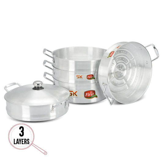 3 Layers Grace Casserole Steamer Set The Ultimate Multi-Functional Cookware for Healthy Cooking