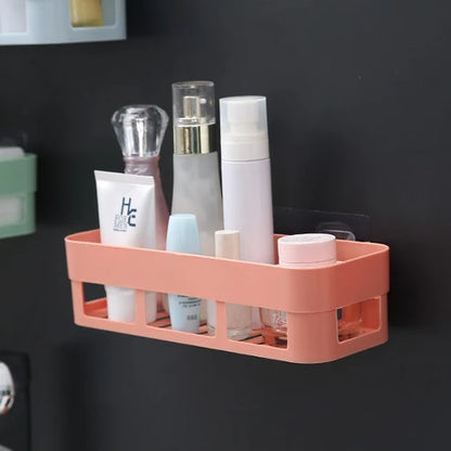 Plastic Organizing Corner Shelf for Bathroom & Kitchen