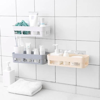 Plastic Organizing Corner Shelf for Bathroom & Kitchen