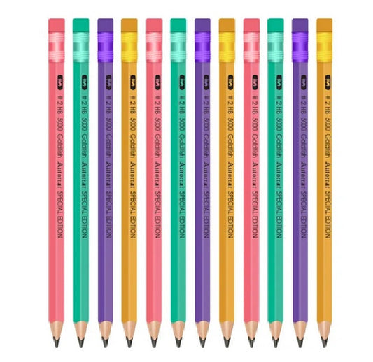 Goldfish Autocrat Special Edition 12 Pcs HB Pencils Blister Pack (Triangular)