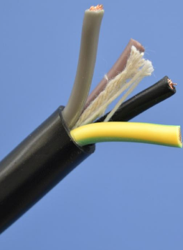 300/500V CU/PVC/PVC 3183Y 03 Core Flexible Cable (Coil of 90 Mtrs - 4.0mm)