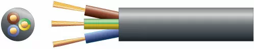 300/500V CU/PVC/PVC 3183Y 03 Core Flexible Cable (Coil of 90 Mtrs - 1.5mm)