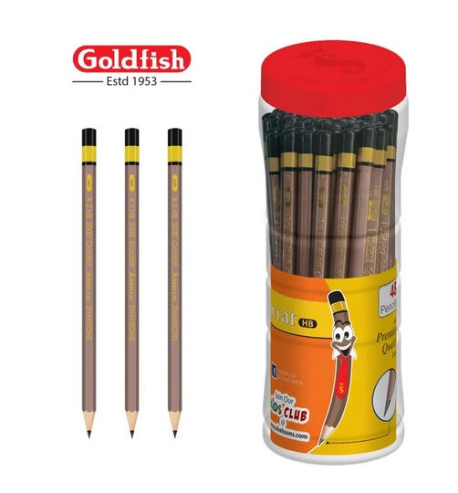 Goldfish Autocrat 48 Pcs Plastic Jar HB Pencils