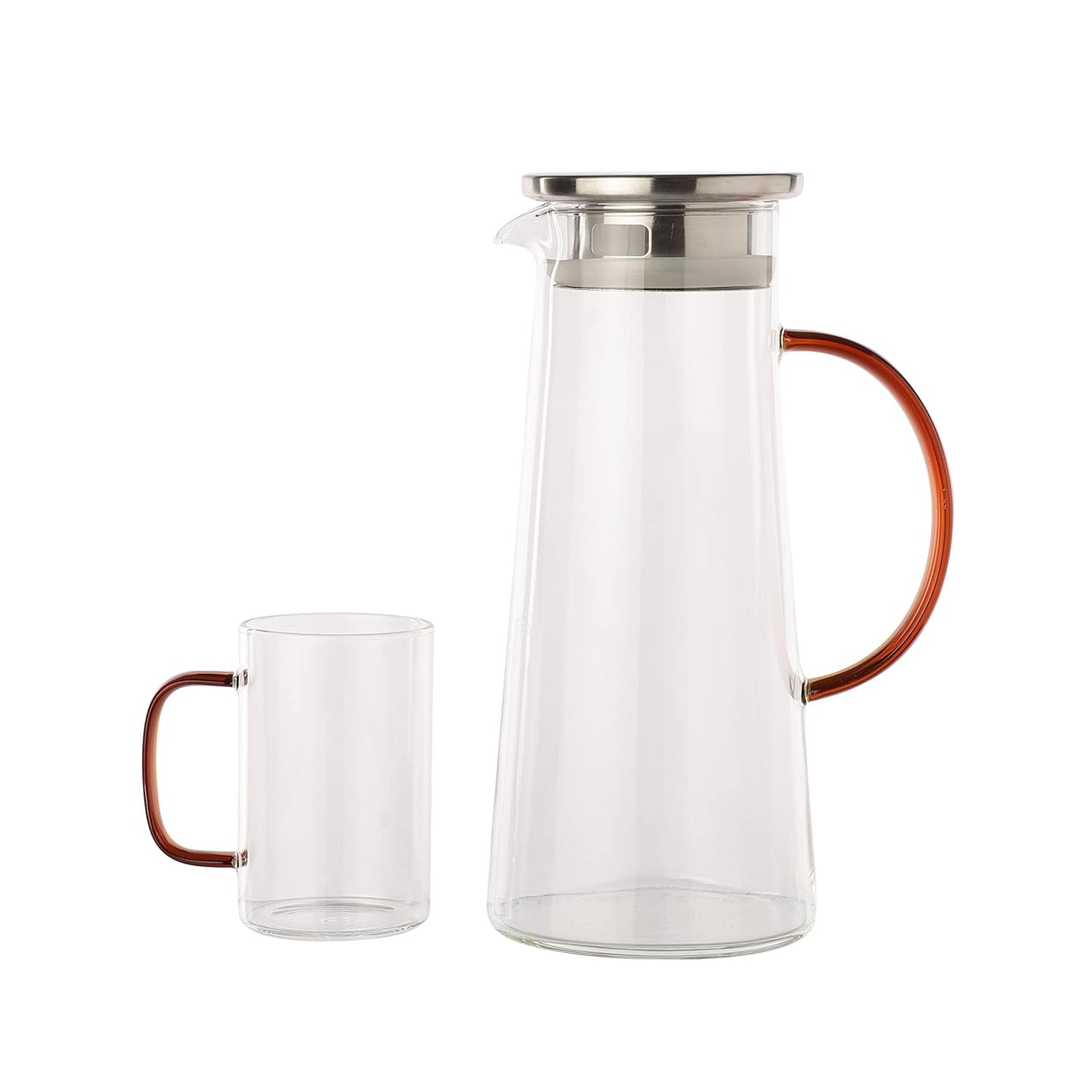 Aspect Glass Jug with Matching Glasses Elegant & Functional Drinkware Set