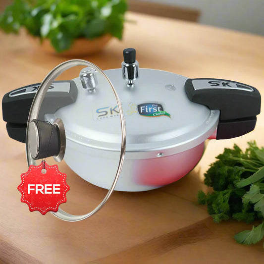 2-in-1 Pressure Cooker  Karahi, Wok Versatile, Durable  Blast-Proof Cookware