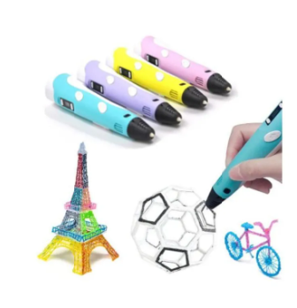 Purilite Select 3D Printing Pen with LCD Display, PLA Filament Refills & USB Power for Creative Drawing and Craft Projects