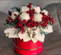 Eternal Love Candle & Rose Bouquet (or Ruby Wonderland – Christmas Box if seasonal)