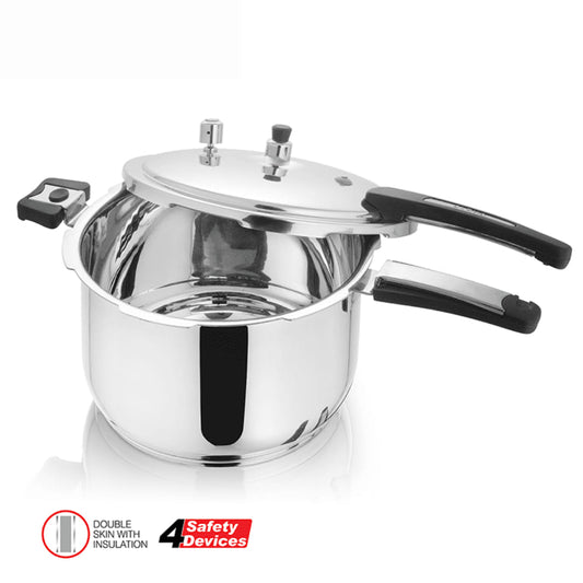 Alpha Pure Stainless Steel Pressure Cooker 12 Liters & 9 Liters