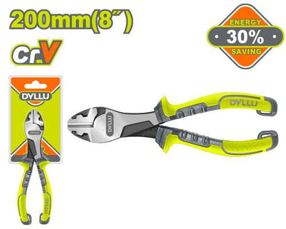 Dyllu 200mm (8-Inch) High-Leverage Heavy-Duty Diagonal Cutting Pliers