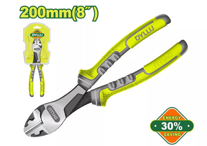 Dyllu 200mm (8-Inch) High-Leverage Heavy-Duty Diagonal Cutting Pliers