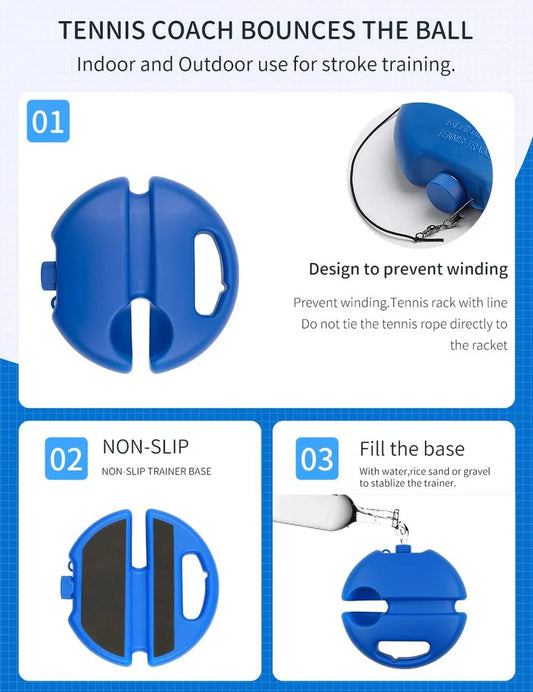 Self Cricket and Tennis Practice Training Tool
