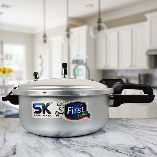 Ocean Aluminum Pressure Cooker (9 Liter) Dual Functionality with Safety and Durability
