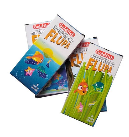 Goldfish Flupa 06 Colour Half Size Pencil Cardboard Packet (01 Pack)