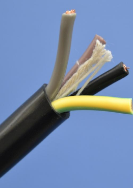 300/500V CU/PVC/PVC 3184Y 04 Core  Flexible Cable (Coil of 90 Mtrs - 4.0mm)