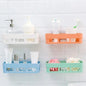 Plastic Organizing Corner Shelf for Bathroom & Kitchen