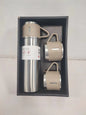 Stainless Steel Vacuum Flask and Cup Set Insulated Travel Thermos