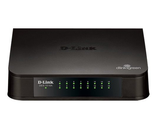 D-Link DES-1016A 16-Port 10/100 Desktop Switch