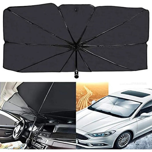 Purilite Select Car Windshield Umbrella Black – Durable Weather Resistant Sun Protection