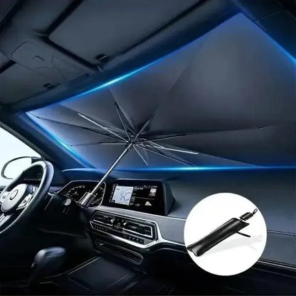 Purilite Select Car Windshield Umbrella Black – Durable Weather Resistant Sun Protection