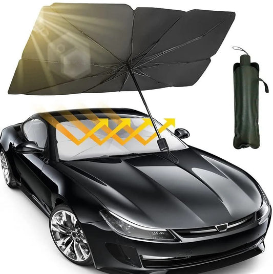 Purilite Select Car Windshield Umbrella Black – Durable Weather Resistant Sun Protection
