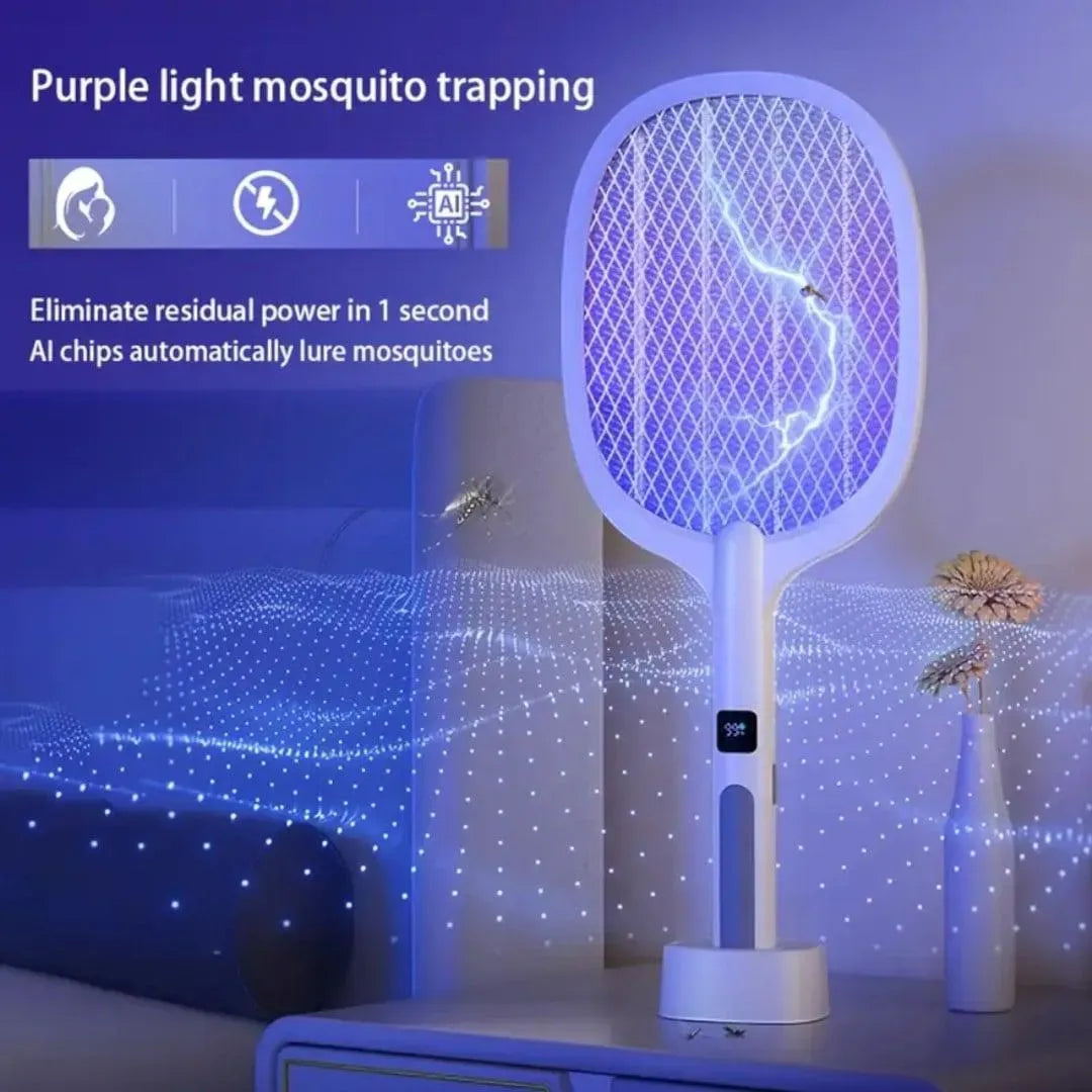 Purilite Select M4 2-in-1 Electric Mosquito Swatter Lamp – Rechargeable UV Killer & Swatter