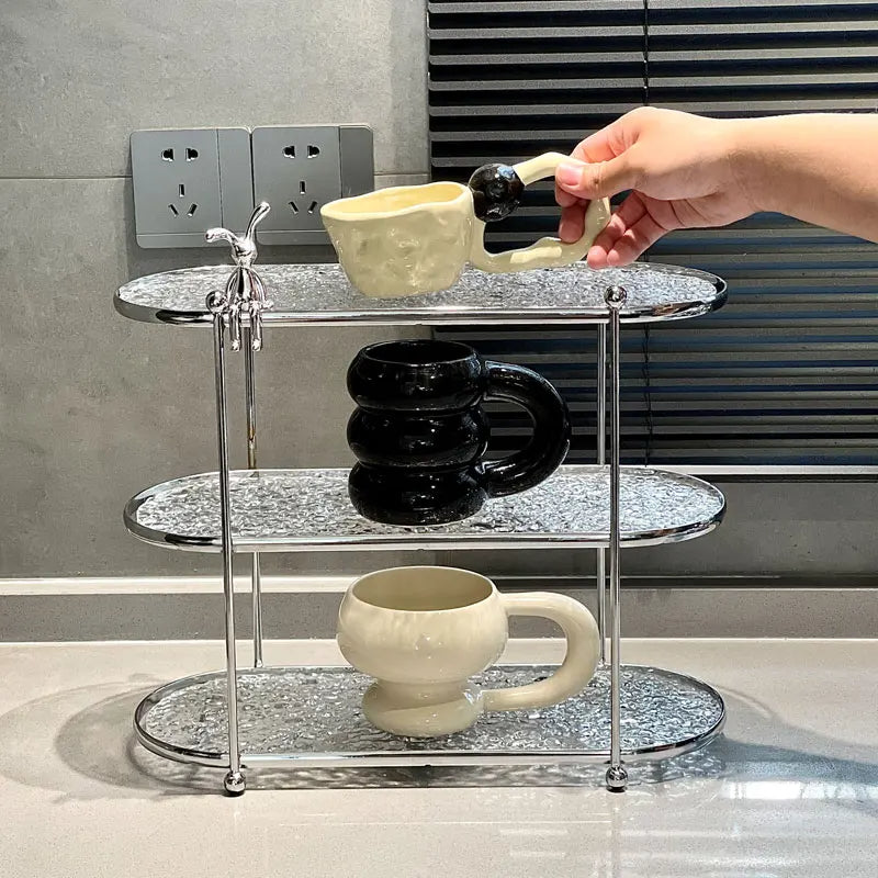 3 Tier Acrylic Decor Platter Elegant & Space-Saving Organizer