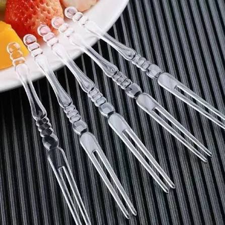 Disposable Plastic Fruit Fork