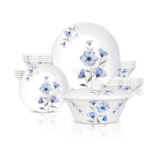 57-Piece Melamine Double Glaze Dinnerware Set - Nukhba 03 6-Person Serving