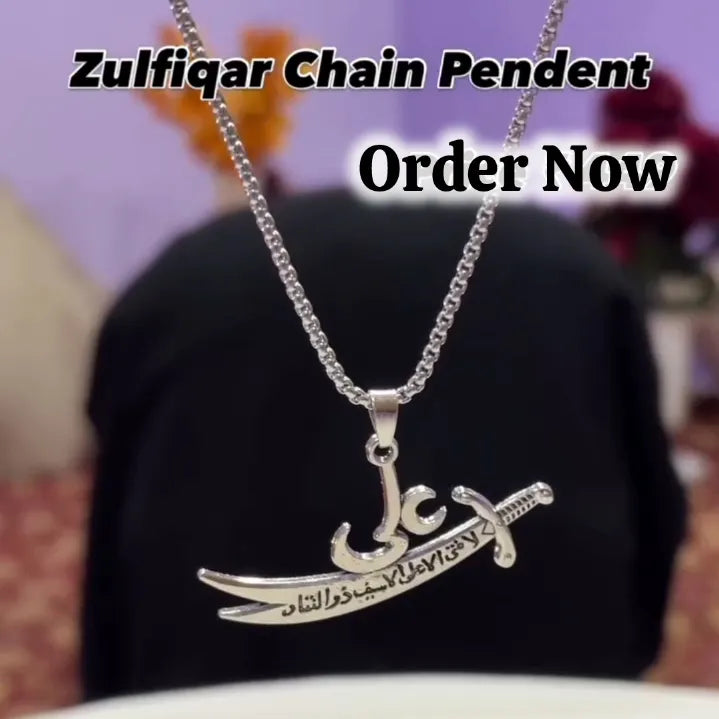 Purilite Select Muharram Special Zulfiqar Silver Plated Necklace
