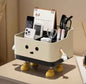 Cute Cartoon Style Desktop Storage Box Multi-Grid Cosmetic  Accessory Organizer